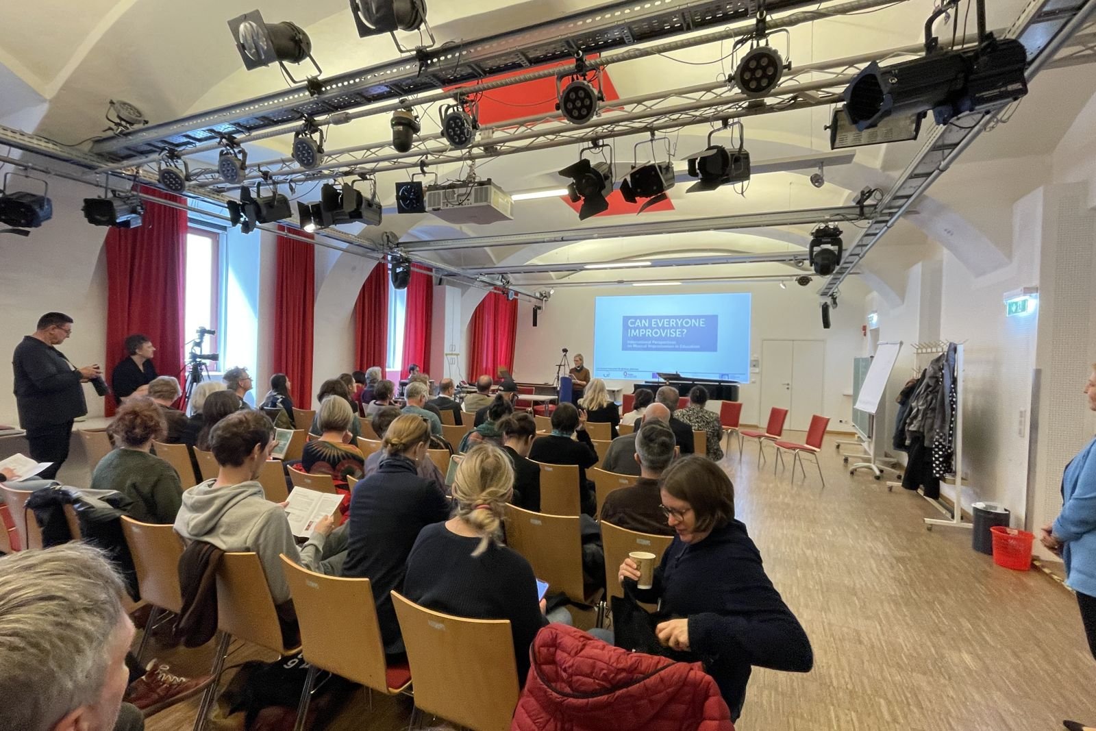 Audience at the Can Everyone Improvise? conference in Graz